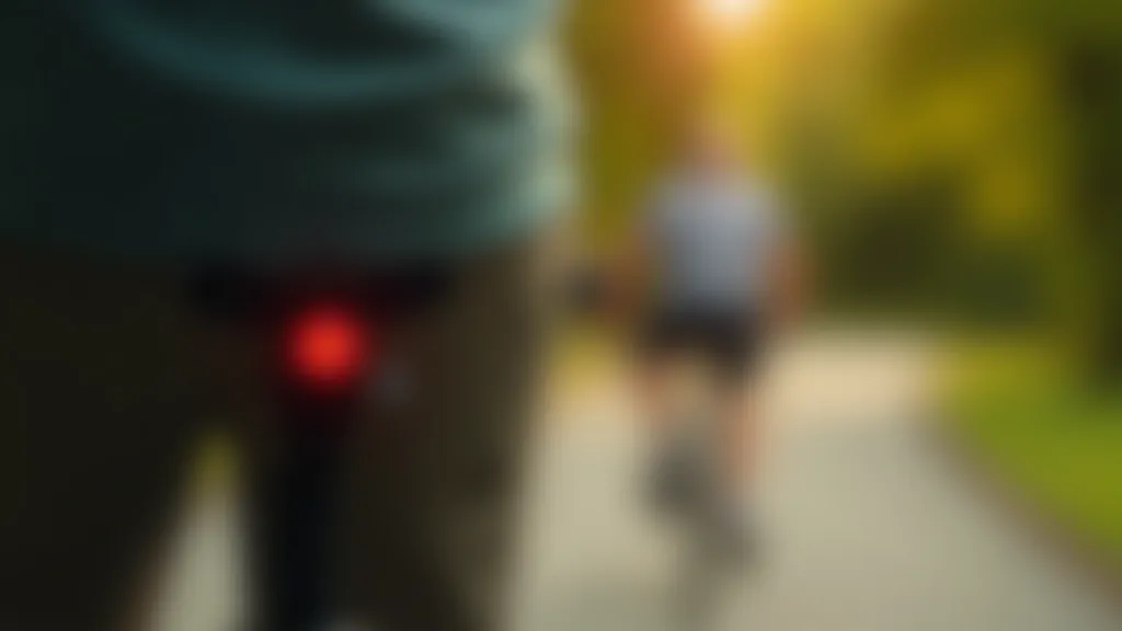Close-up of bicycle with rear red light reflectors mounted on seat post, clear daylight visibility