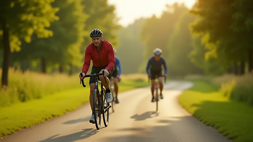 Cyclist training gradually on longer routes with proper pacing and recovery